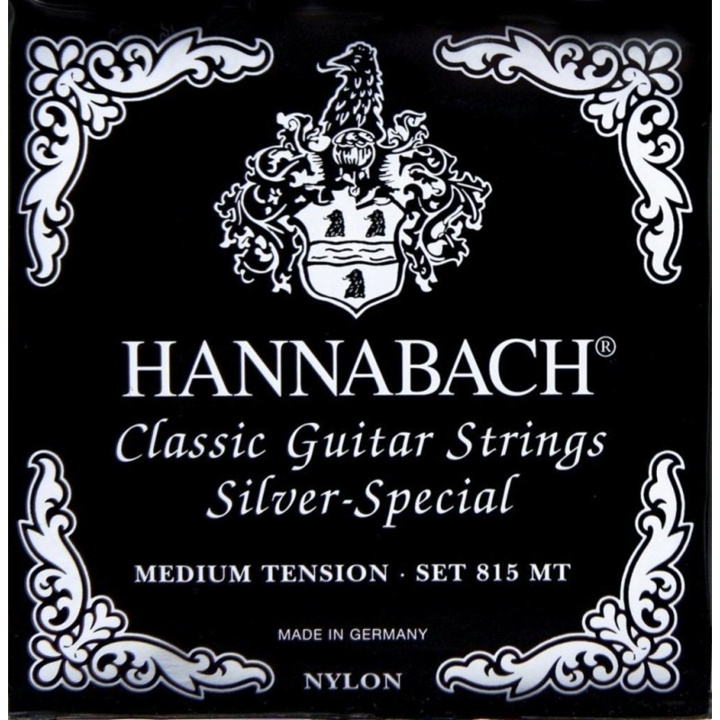 Hannabach 7164853 Struny do gitary klasycznej Serie 815 Medium tension Silver Special